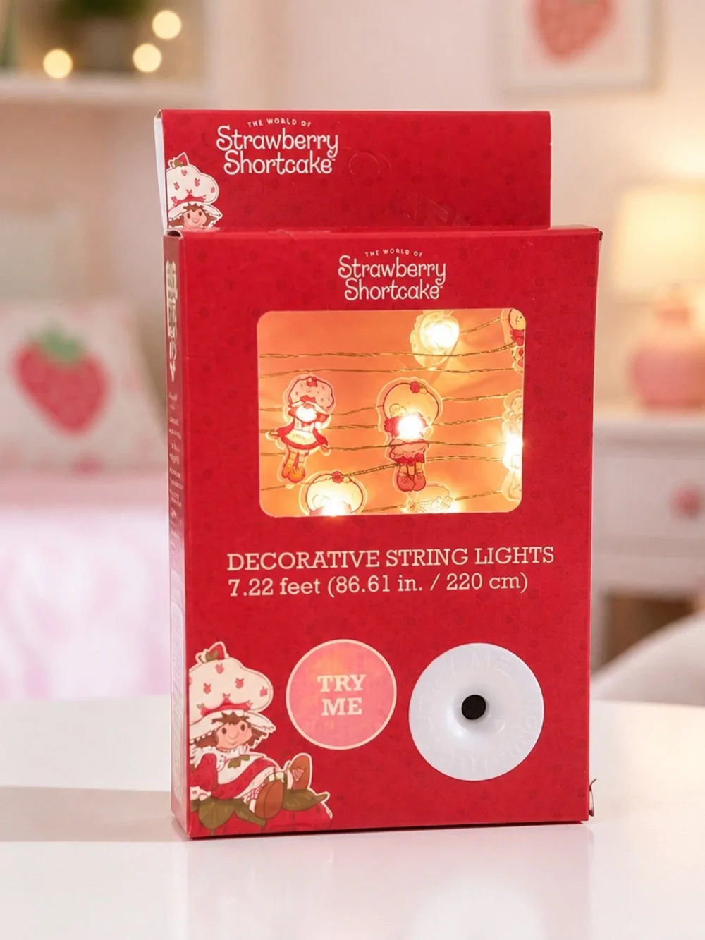Strawberry Shortcake Decorative String Lights 7.22 Ft New